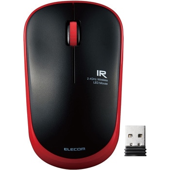 M-IR07DRSKRD ���C�����X�}�E�X ���� 2.4GHZ USB 3�{�^�� IR LED �R�� �É� �ȓd�� �V�����g���[�f�U�C��PS5 �G���R�� ���w�Z���T�[���� ���b�h�F �T�C�YM  M-IR07DRSKRD 62429913