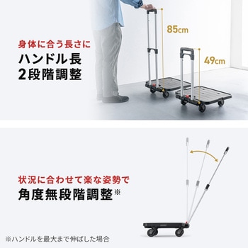 台車 折りたたみ式 折りたたみコンテナ付き サンワダイレクト