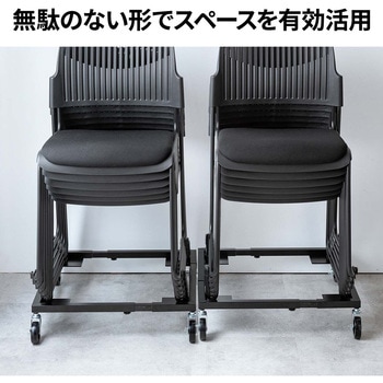 台車 スタッキングチェア用 サンワダイレクト