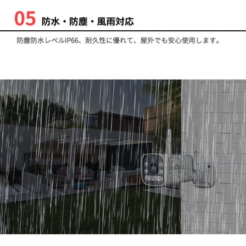センサーライト付き防犯カメラ センサーライト付き 防犯 300万画素 セキュリティ スマホ連携 水鏡