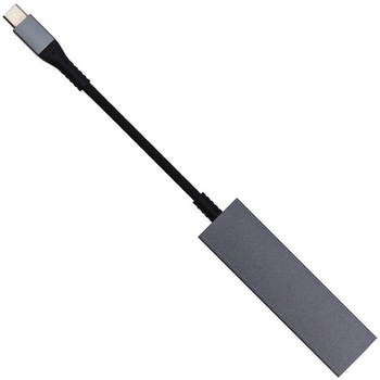 USB3．2Type-C2pアルミハブ(3．5)/グレー - ナカバヤシ