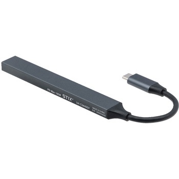 PD USB3．2G1+2．0 5P アルミハブ/グレー ナカバヤシ