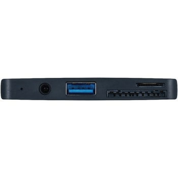 PD対応USB3．2G2 2pコンボハブ(3．5)/ブラック ナカバヤシ