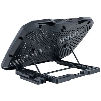 ノートPCクーラー 2WAY2FANコンパクト/クロ - ナカバヤシ