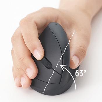 無線ミニエルゴ静音5ボタンBlueLEDマウス ナカバヤシ