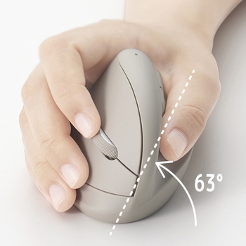 無線ミニエルゴ静音7ボタンBlueLEDマウス ナカバヤシ