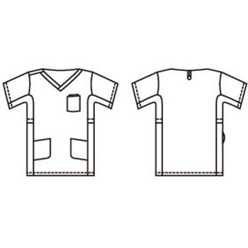 スクラブ 兼用 半袖 住商モンブラン