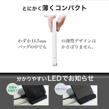 ファブリック調デザイン スタンド型Qiワイヤレス充電器 OWLTECH(オウルテック)