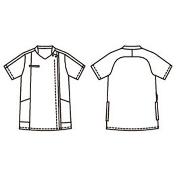 スクラブ レディス 半袖 住商モンブラン