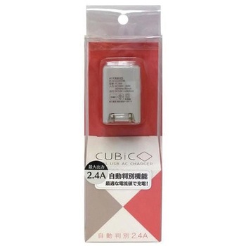 自動判別機能付AC-USB充電器2.4A 2Port オズマ