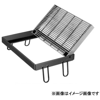 鋼板製グレーチング 110°開閉細目ますぶた プレーンタイプ(受枠付) PGE-S(一般型) ニムラ