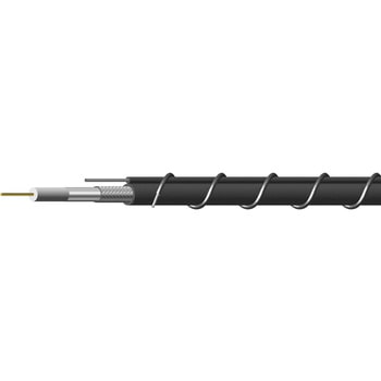 75Ω同軸ケーブル BS・CS放送受信用 ( S-7C-FBE-SSF ) < 自己支持型 屋外用PEシース > 関西通信電線
