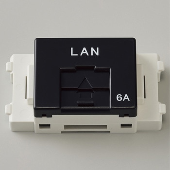 UTP-C6A-(S)用 モジュラージャック付 JISプレートキット ( KT-MJ-C6A-KIT ) - 関西通信電線