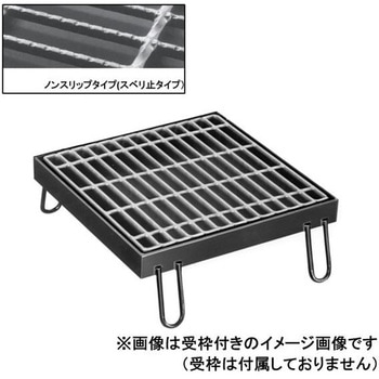 鋼板製グレーチング 桝用ますぶた ノンスリップタイプ 普通目 PGM-V(スベリ止) ニムラ