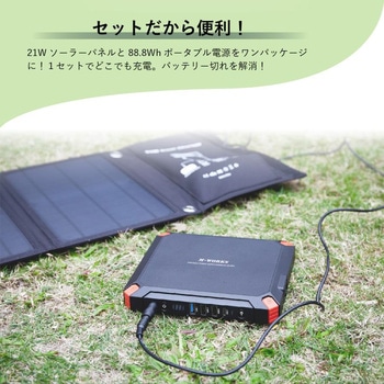 ソーラーパネル&ポータブル電源セット サイエルインターナショナル