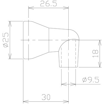 1/2"クーラントノズル 90°ノズル 日機