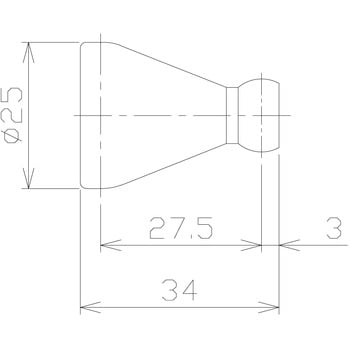 1/2"クーラントノズル アダプター グレー - 日機