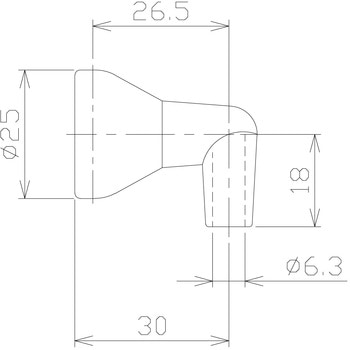 1/2"クーラントノズル 90°ノズル 日機