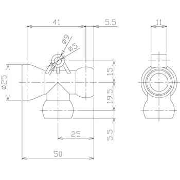 1/2"クーラントノズル フィッティング 日機