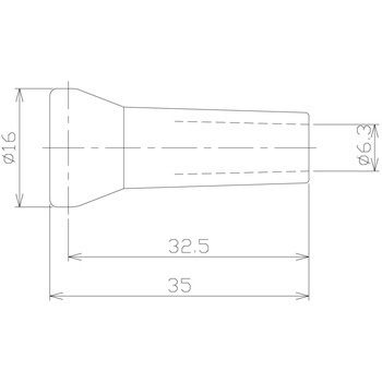 1/4"クーラントノズル ノズル グレー 日機
