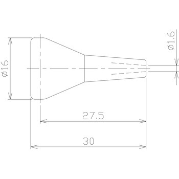 1/4"クーラントノズル ノズル グレー 日機