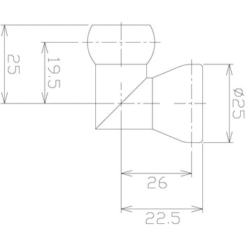 1/2"クーラントノズル フィッティング 日機