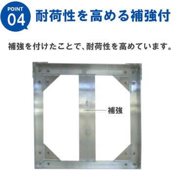 アルミ製一斗缶台車 H型 エム・あい