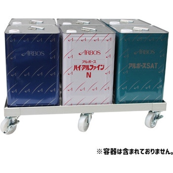 ばらきんアルミアングルキャリー補強付　平台車６台セット アルミアングルキャリー 一斗缶台車 補強付 エム・あい ドラム缶