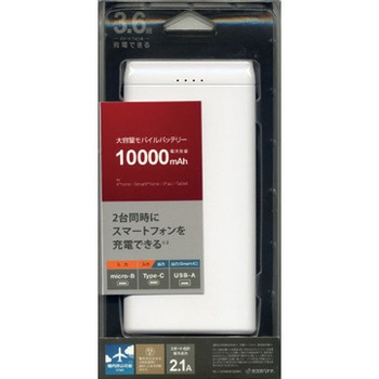 RLI100M2A02WH 10�C000mAh���o�C���o�b�e���[A�CC�e1�|�[�g2A�o�� ���X�^�o�i�i 62461167