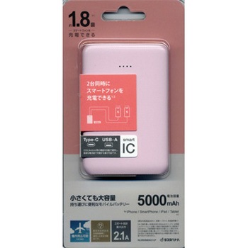 RLI050M2A01LP ���o�C���o�b�e���[ 5�C000mAh A�EC 1�|�[�g 2.1A�o�� ���X�^�o�i�i 62461246