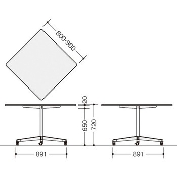 フラップテーブル KHC型 ナイキ