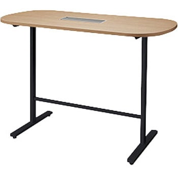 ミーティングテーブル(配線付/直線テーブル ハイタイプ モプト MP型) ナイキ