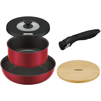 取っ手のとれるフライパン5点セットAA THERMOS(サーモス)