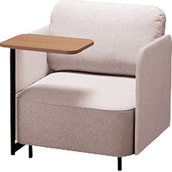 テーブル付きラウンジワークソファー(両肘付き) RC200型 フィナンシェ Financier ナイキ