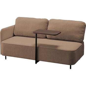 RC2012SRFB-RBR-WN テーブル付きラウンジワークソファー(2人掛け・右肘付き) RC200型 フィナンシェ Financier ナイキ 62491445