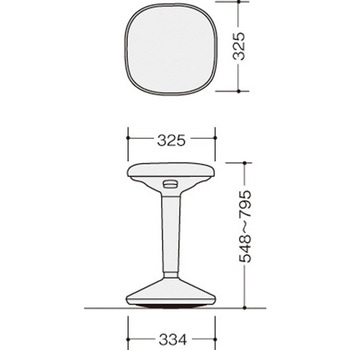 スツール(肘無) スウィニー swiny ナイキ