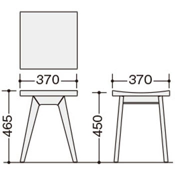 スツール(肘無) E386型 - ナイキ