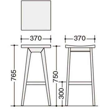 スツール(肘無) E386型 - ナイキ
