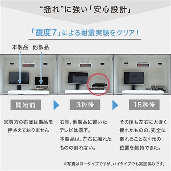 壁寄せテレビスタンド ハイ固定タイプ ホームテイスト