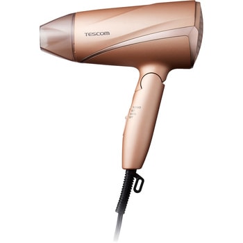 ヘアドライヤー プロテクトイオン 折りたたみ 軽量 大風量 切替スイッチ 3段階(TURBO-SET-COOL) 静電気抑制 お手入れ簡単 インレット セットフード付属 テスコム