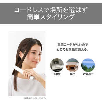 コードレス ヘアアイロン USB充電式 17mm ミニ ストレートアイロン 160~210℃(3段階調節) 立ち上がり約30秒 自動電源OFF機能 海外対応 テスコム