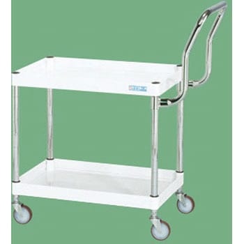 CSパールワゴン(軽量取手ハイタイプ/ナイロンウレタン車/H600/2段) サカエ