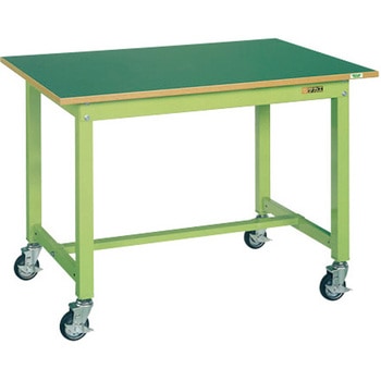 中量作業台(KTタイプ/耐荷重300kg/サカエリューム天板/H825/キャスター付) サカエ