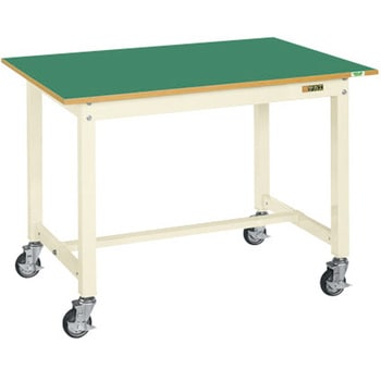 中量作業台(KTタイプ/耐荷重300kg/サカエリューム天板/H825/キャスター付) サカエ