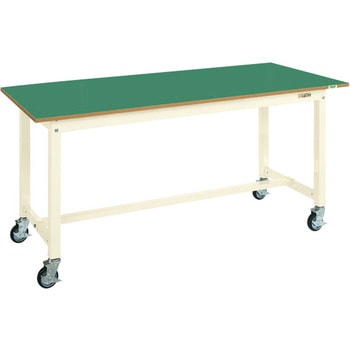 中量作業台(KTタイプ/耐荷重300kg/サカエリューム天板/H825/キャスター付) サカエ