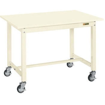中量作業台(KTタイプ/耐荷重300kg/スチール天板/H825/キャスター付) サカエ