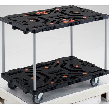 BT920J3-E100T �A���^��������ԃr�[�g�� 2�i�����݁E�Œ�^�C�v(�n���h���Ȃ��E�Ƃ߂��낤�t) TRUSCO ����(PP)�Đ���100%�� �u���b�N�F �ב䕝600mm�ב䉜�s900mm  BT920J3-E100T 62542979