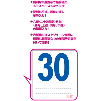 壁掛けカレンダー46 THE・文字 新日本カレンダー