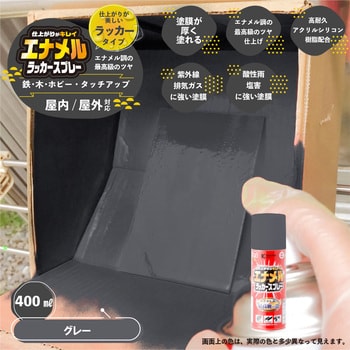 エナメルラッカースプレー ラッカー系塗料(エナメル調 肉厚 最高級つや・つや消し) カンペハピオ