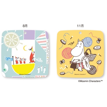 ムーミン コースター卓上 新日本カレンダー